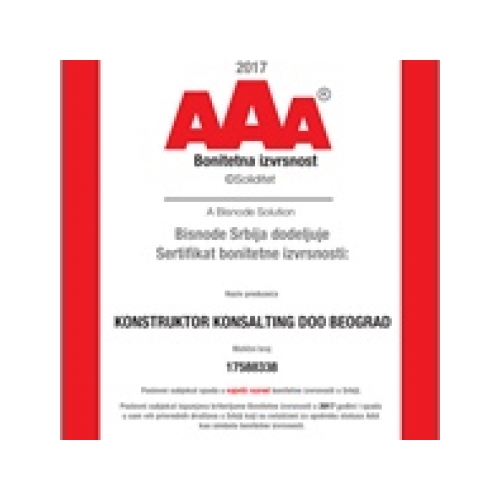 AAA sertifikat, Kkonsalting 